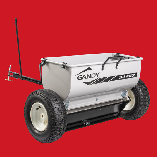 24" Salt Inator Ice Melt and Salt Spreader with Tow Handle