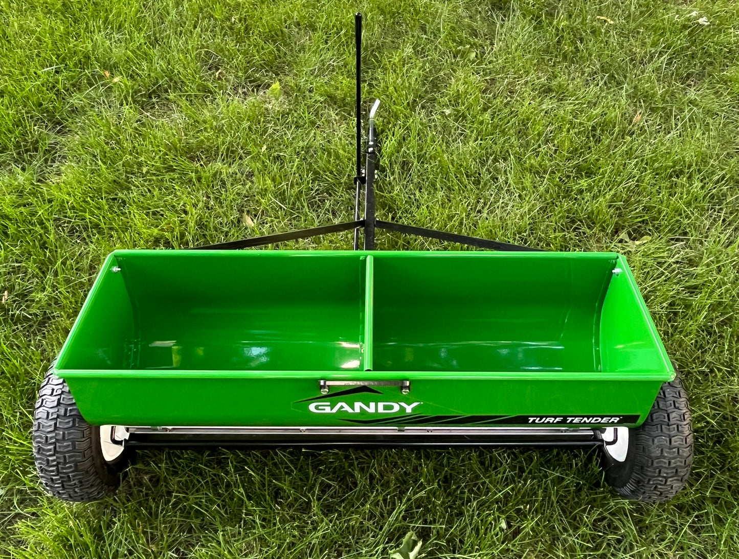 36" Turf Tender Drop Spreader with Tow Hitch and 13" Pneumatic Wheels