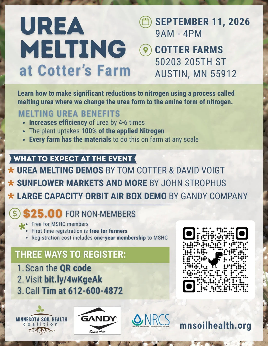 Gandy at Field Day - Tom Cotter Farm Sept 11