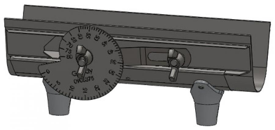 Bottom/Slide with Two Straight Spouts for Junior or Super Hopper