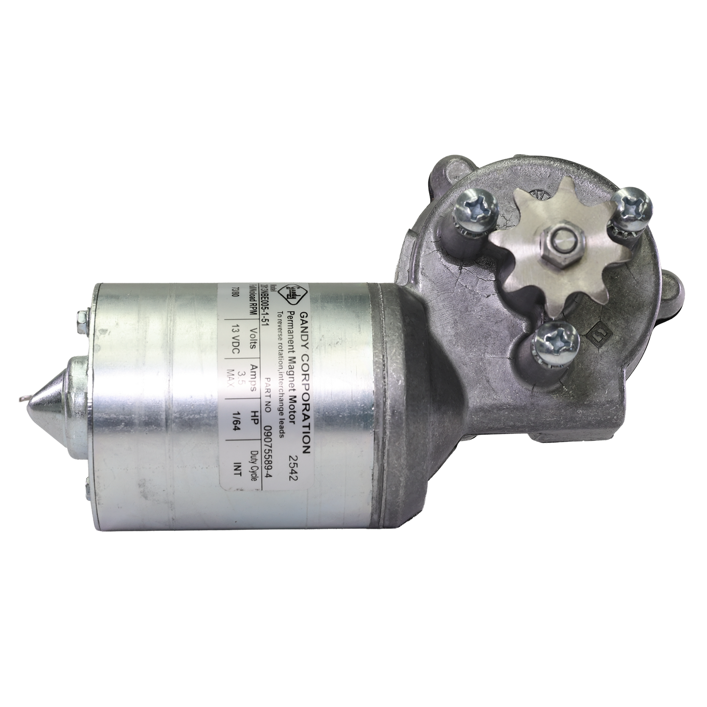 12-Volt, 4 Amp, 1/64 HP Replacement Service Motor