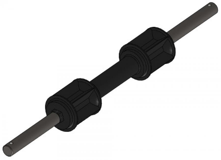 Twin Rubber Rotor Bar for  Two-Outlet Jumbo Applicator