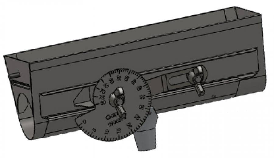 Bottom/Slide with One Straight Spout for Poly Hopper