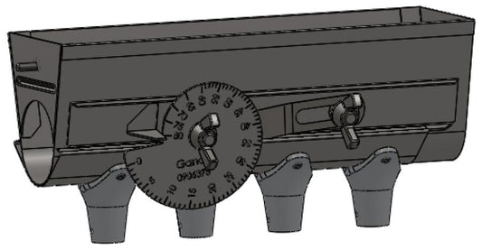 Bottom/Slide with Four Straight Spouts for Poly Applicator