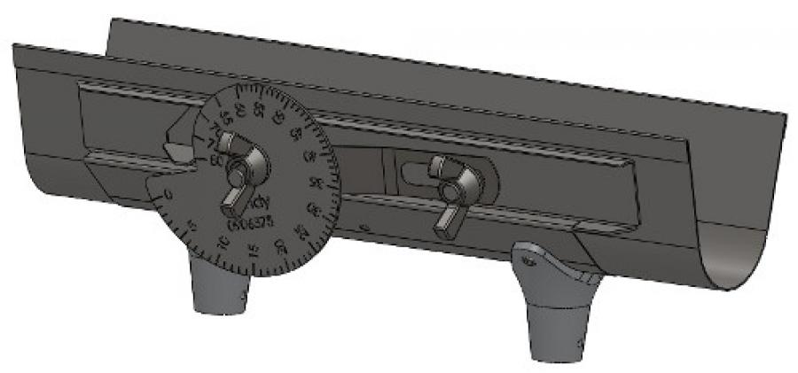 Bottom/Slide with Two Straight Spouts for Jumbo Applicator