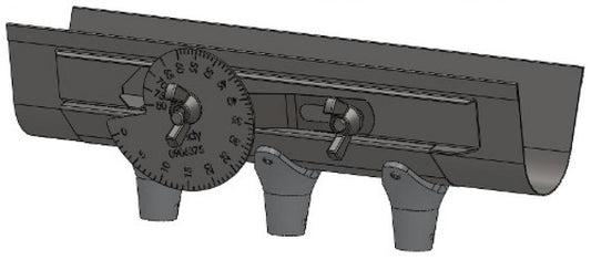 Bottom/Slide with Three Straight Spouts for Jumbo Applicator