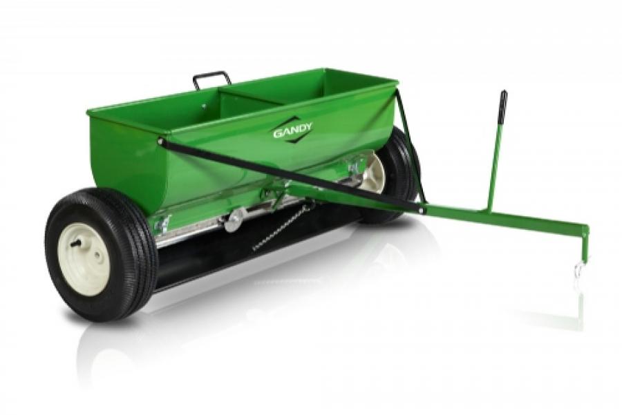 36" Variable Rate Drop Spreader with Tow Hitch and 13" Pneumatic Wheels