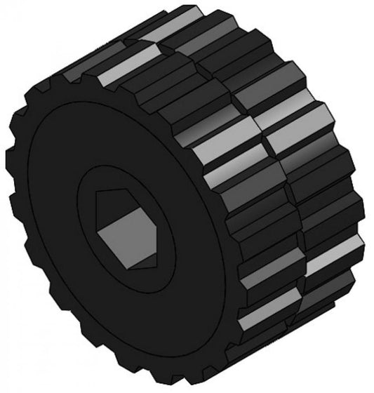 Metering Wheel, Black, 1-1/4" wide, with Inserts (also for small seeds such as alfalfa, canola, etc)