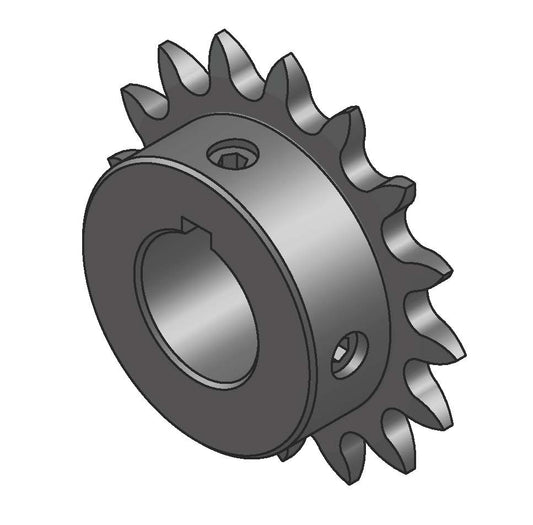 16-Tooth Sprocket with 1" Round Bore and 5/8" Hub