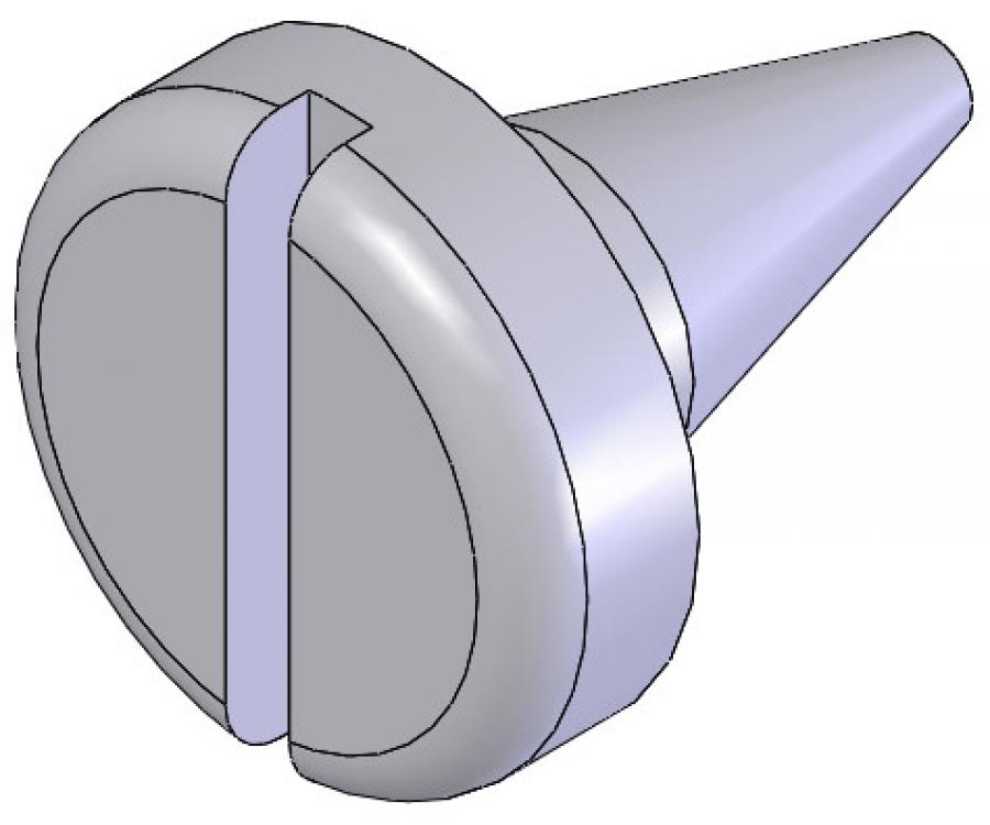 1/4" Slotted Head Sheet Metal Screw