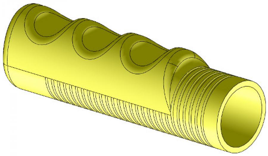 1" x 4-5/8" Yellow Grip