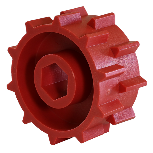Metering Wheel, Red, 1-1/4" wide