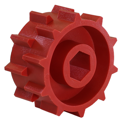 Metering Wheel, Red, 1-1/4" wide