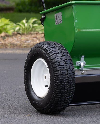 36" Variable Rate Drop Spreader with Tow Hitch and 13" Pneumatic Wheels